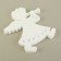 Suspension "Angel of Christmas", 34 x 3 cm, white shine