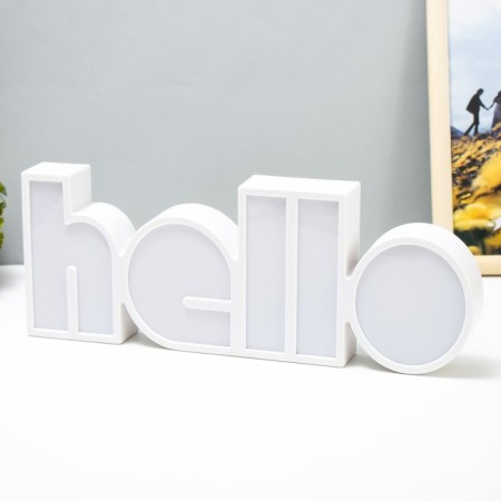 Hallow's nightlight Led usb from 3haa white batteries 36x13x4 cm Risalux-1