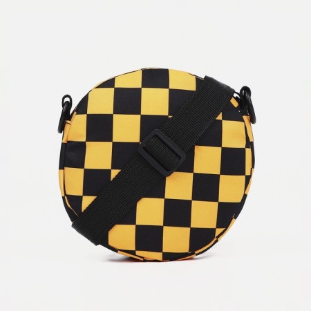 Bag's bag with lightning, external pocket, adjustable belt, black/orange color-1
