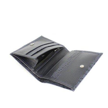Wallet, button, 4 pockets, 1 section for trifles, n/k blue cl/blue fleet-2