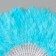 Fan plastic, feather "Blue" h = 26 cm 25 blades 3x50x26 cm