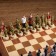 Chess souvenir "victorious", h king-8 cm, h Paraks-6.3 cm, 36 x 36 cm