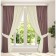 Set of curtains "Canvas", size 200x270 cm, 2 pcs, dusty rose, milk