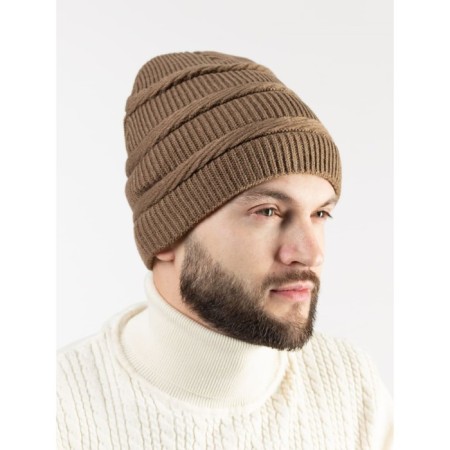 Male ISee hat, size 52-56, brown color