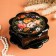 Zhostovo box, 16 × 16 cm, lacquer miniature