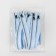 Lightning "Spiral", with a reflective strip, No. 5, detachable, automatic lock, 80 cm, blue color