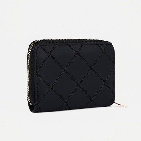 Women's wallet with lightning, black color-1