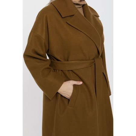 Female coat, size 62, mustard color-6