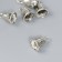 Decor Metal for creativity "Bell" silver set 6 pcs
