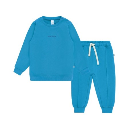 Children's costume: sweatshirt and ONE Love Light, height 80 cm, sea wave color-1