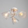 Riana chandelier 3x40W E27 white, silver 50x50x23cm