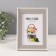 Photo frame plastic 10x15 cm "Striped texture" Oliva, white 13.3x18.8 cm
