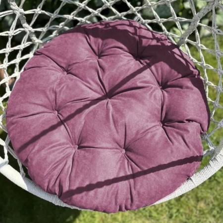 Pillow for swing "Tina", diameter 60 cm, pink color-2