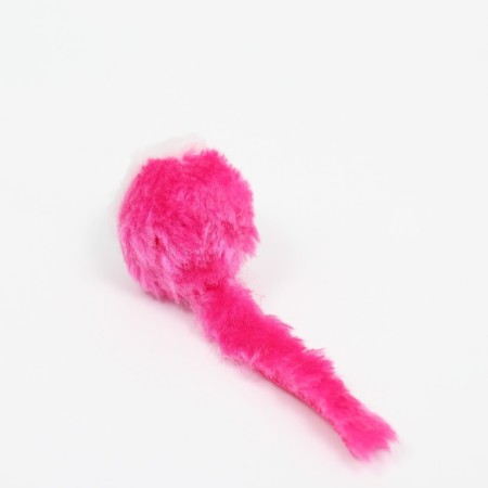 Toy for cats "Small Mouse" two -tone, 5 cm, white/pink-2