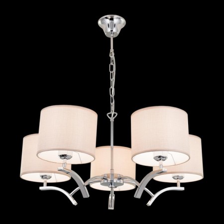 Chandelier "Edison" 5x75W e27 chrome 50.5x50.5x19cm-1