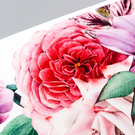 Stick plastic interior color "Large flowers" 30x60 cm-2