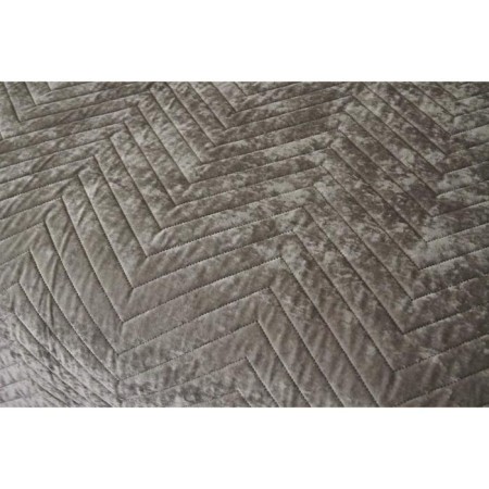 A set with a blanket "Fernand", size 240x260 cm, 50x70 cm - 2 pcs, beige color-6