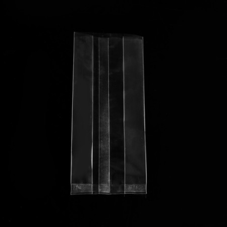 Polypropylene bearing package, V-shaped, transparent, 7 x 4 x 18 cm