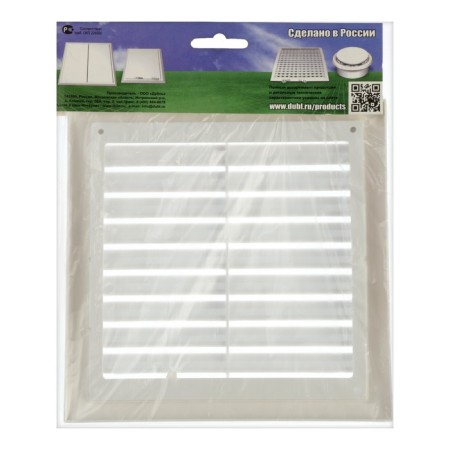 Ventilation grate "Vento" 1717uvr, 170x170 mm, reinforced, detachable, white-4
