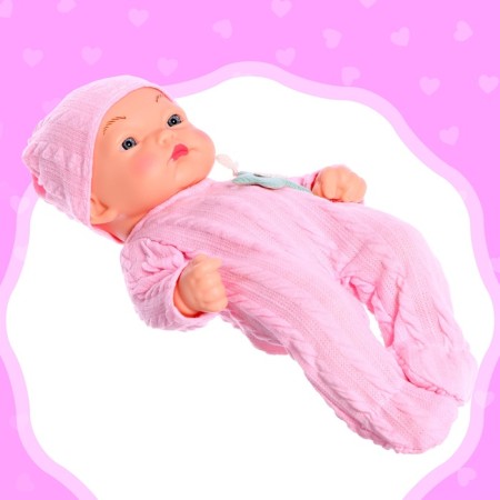 Pups "Knitted", pink color-6