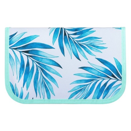 Penal 1 section, 130 x 210 x 40 mm, 2 folding strips, fabric, calligrata top, Content "Tropics"-1