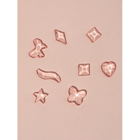 Decorative elements for decor, voluminous, translucent/pale pink color-8