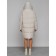 Coat insulated winter female, size 44, beige color