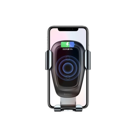 Holder for a smartphone in a car Baseus, 4-6.5 ", 2 a, auto chip, wireless charging, black-3