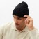 Male cap with a lapel ONE SIZE, black color