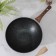 Pan Wok Granit Ultra Blue, D = 28 cm, h = 9.5 cm, plastic handle, anti -stick coating, black color