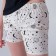 Female home set (T -shirt/shorts), black/milk color, size 48