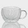 Glass mug with double walls Magistro “Lidi. Duo ", 200 ml, 12 × 9.5 × 6.5 cm