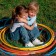 Hoop, diameter - 50 cm, yellow color