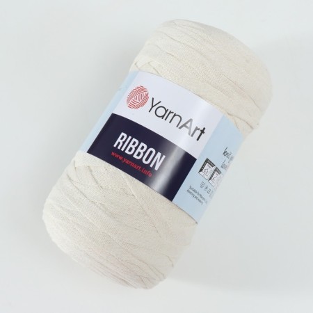 Ribbon yarn 40% polyester, 60% cotton 125m/250g (752 dairy)-1