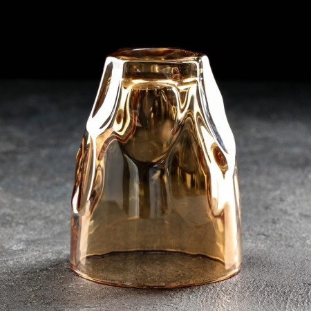 Glass glass "Lava", 325 ml, gold color-1