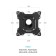 Onkron M4S bracket, for TV, inclined-dwelling, 17 "-43", 55-500 mm from the wall, black