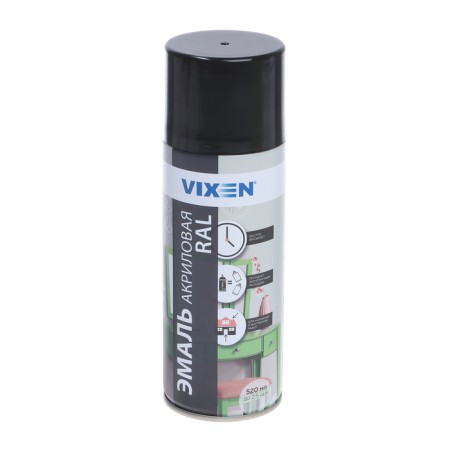 Acrylic enamel Vixen, black amber, RAL 9005, Aerosol 520 ml-4