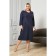 Women's dress, size 58, dark blue color
