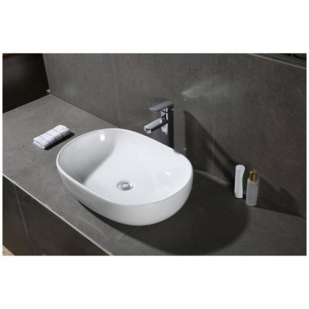 Grossman GR-3015 sink, oval, 600 x 420 mm, white-1