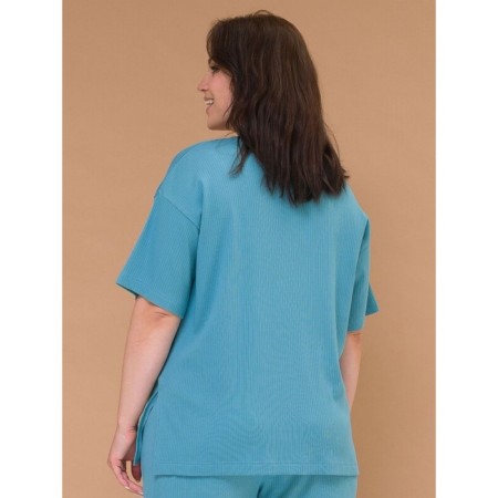 Women's T -shirt Pelican, size 56, blue color-2