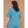Women's T -shirt Pelican, size 56, blue color