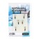 Mormyshka column black, lime abdomen + tetro cube silver, weight 0.7 g