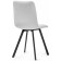 Stool on a metal frame chilli metal/velor, black/light gray 43.5x50x87.5 cm
