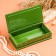 Casket - a bill "Bouquet of flowers", green, 8.5 × 17 cm, lacquer miniature