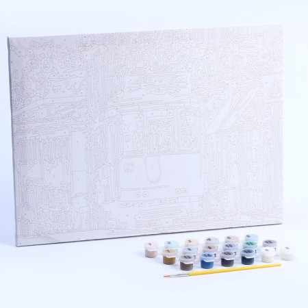 Picture on numbers canvas on a subframe 30 × 40 cm "Lisbon"-2