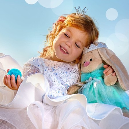 Soft toy "Bunny mi princess turquoise water", 25 cm-3