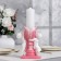 Figure wedding candle "Two Angels", 29.5x15 cm, white-pink, 48 hours, home