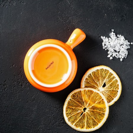 Porcelain magisto magistro "Cerera", 100 ml, d = 7.5 cm, color orange color-6
