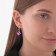 Set 2 objects: earrings, necklace "Light flirting", rhombics, color mix, 45 cm