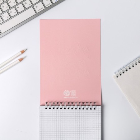 Notebook with embossing "Dream. Create. Continue Nude", on the crest, A5, 40 sheets-2